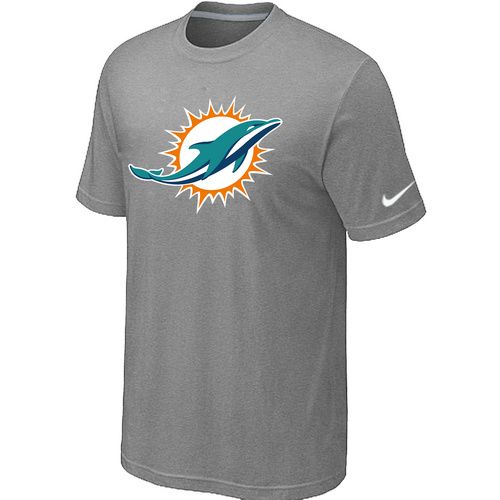 Nike Miami Dolphins Sideline Legend Authentic Logo Dri-FIT NFL T-Shirt - Light Grey